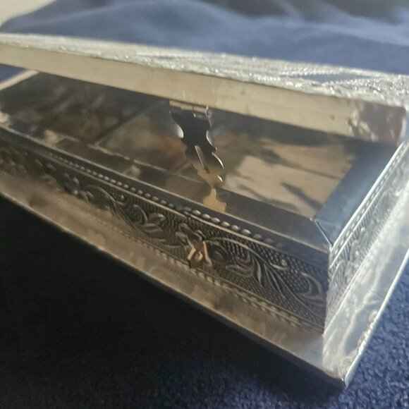 Handcrafted Wooden Dry Fruit Gift Box with Embossed Elephant Design, Decorative - Picture 12 of 14